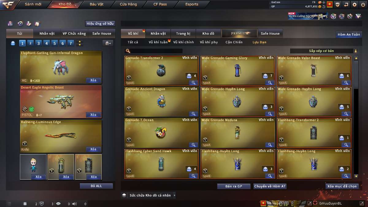 shop acc cf uy tin gia re